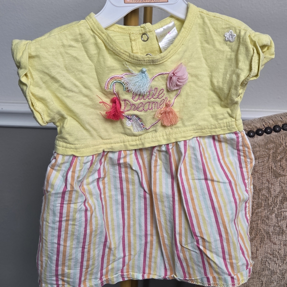 Limited Too Yellow Striped Kids Tee